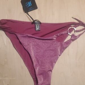 Honey Birdette Bora Purple and Gold Bikini Swim